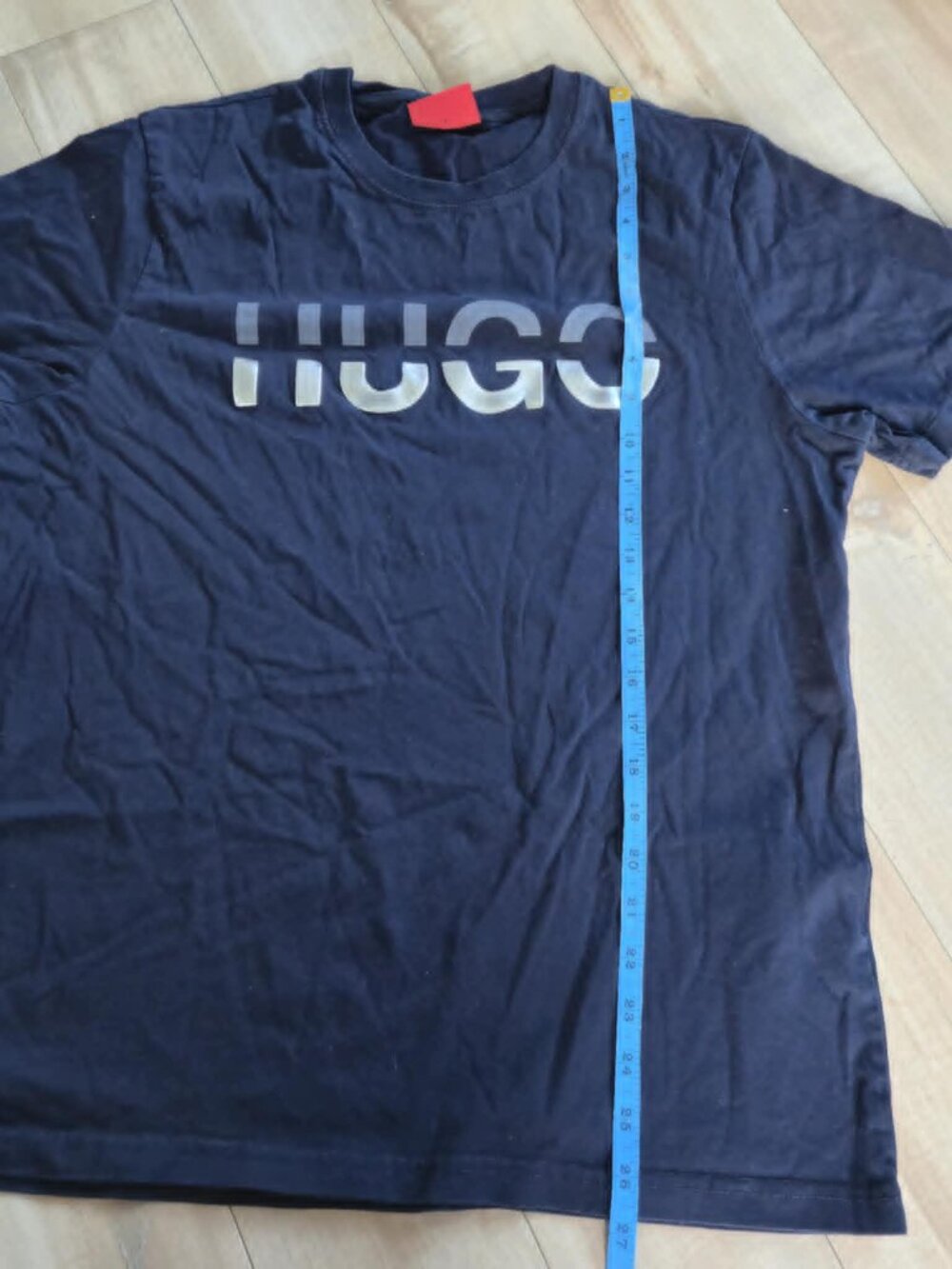 HUGO Hugo Boss Reflective Logo T-Shirt Men’s Large Navy Blue - Picture 5 of 9